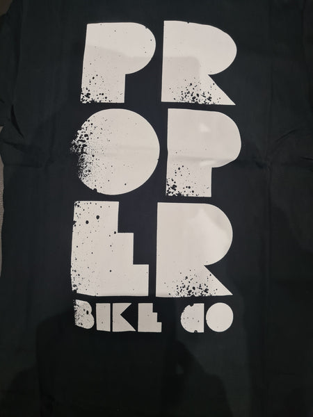 Proper Bike Co `Splatter` T-Shirt Black