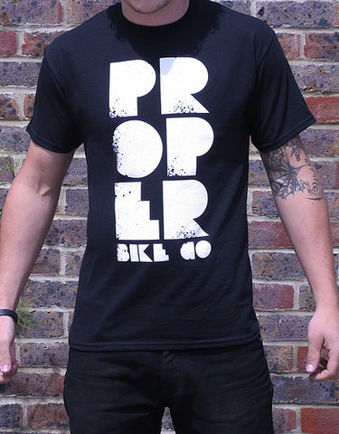Proper Bike Co `Splatter` T-Shirt Black