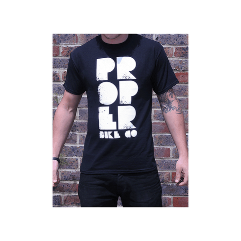 Proper Bike Co `Splatter` T-Shirt Black